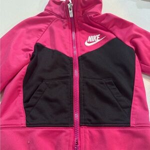 Nike Fuchsia and Black Track Jacket